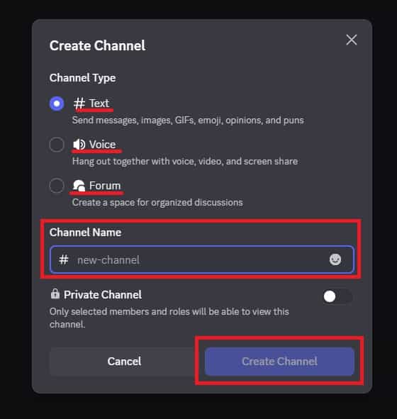 Name the channel