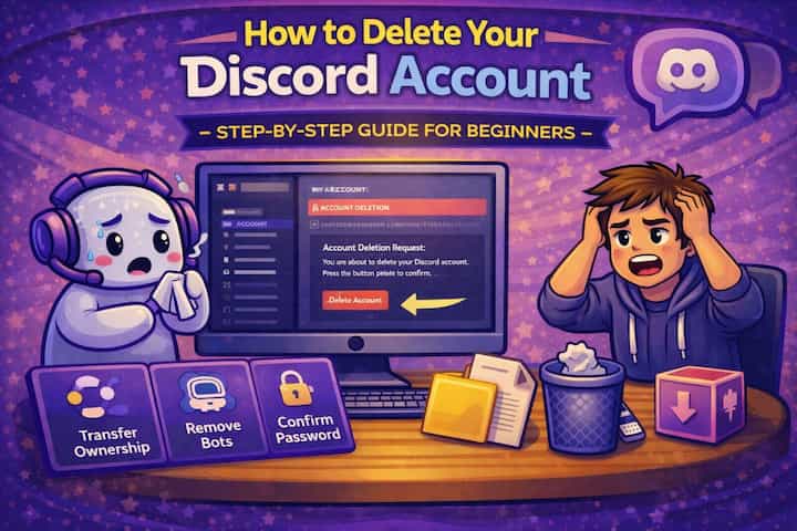 Delete Discord account