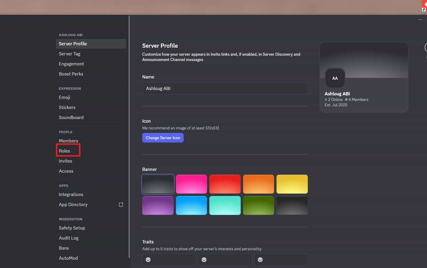 Edit @everyone permissions