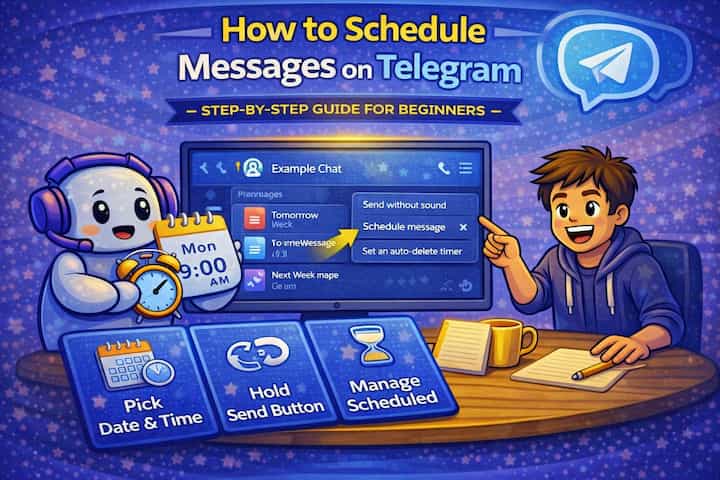 Schedule messages on Telegram