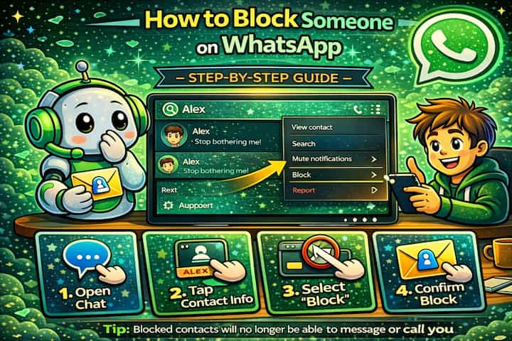 Block someone on WhatsApp