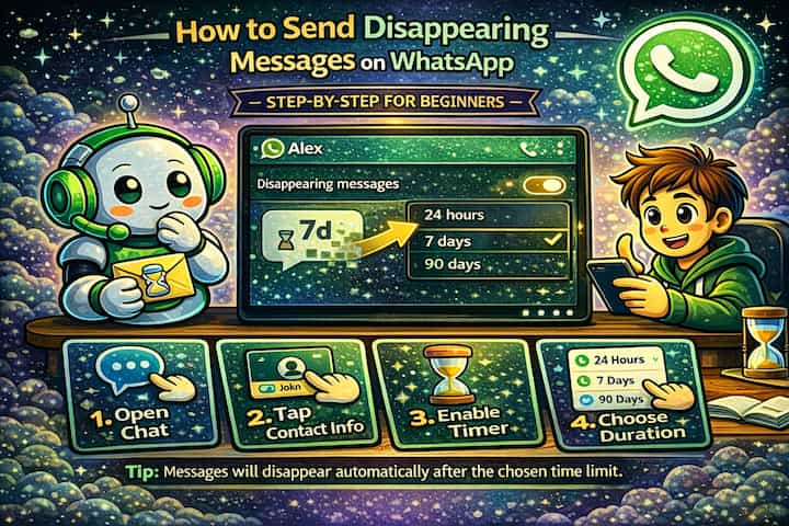 Disappearing messages on WhatsApp