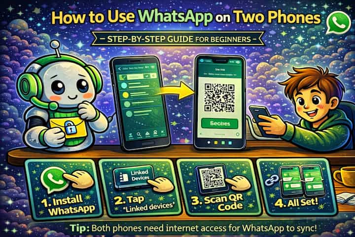 Use WhatsApp on two phones