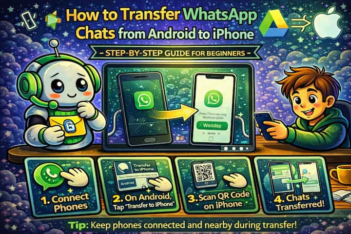 Transfer WhatsApp from Android to iPhone